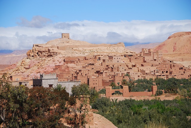 Ouarzazate Kasbah road view