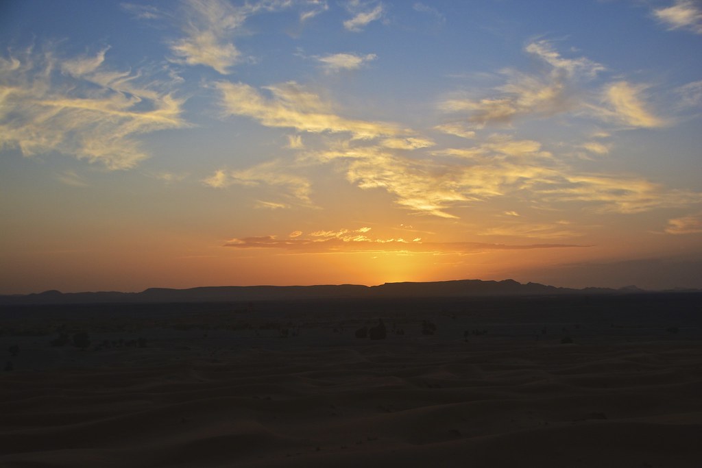 Sunset in Merzouga