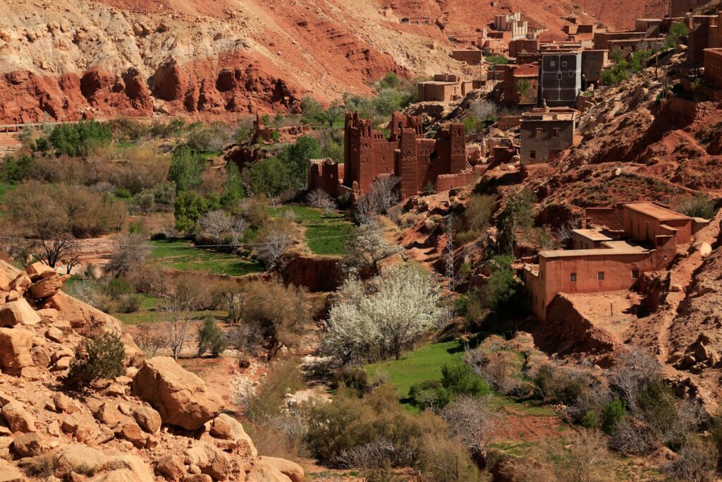 brown rock formation during daytime - Ouarzazate to Agadir Tour via Merzouga Desert - 4 Days