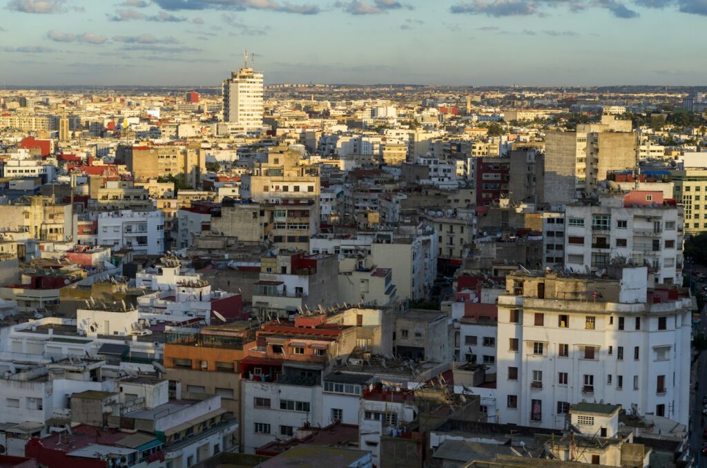 a view of a city from the top of a building - 10-Day Tour from Casablanca